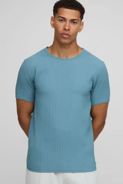 T-shirt plissé ajusté
