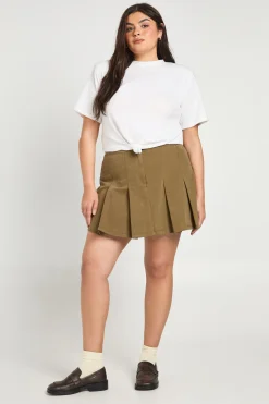 boohoo T-shirt Plus avec épaulettes et détail de nœud<Femme Looks Preppy|Tops