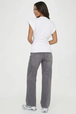 T-shirt Péplum Taille Froncée Petite