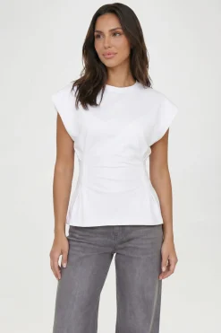 T-shirt Péplum Taille Froncée Petite