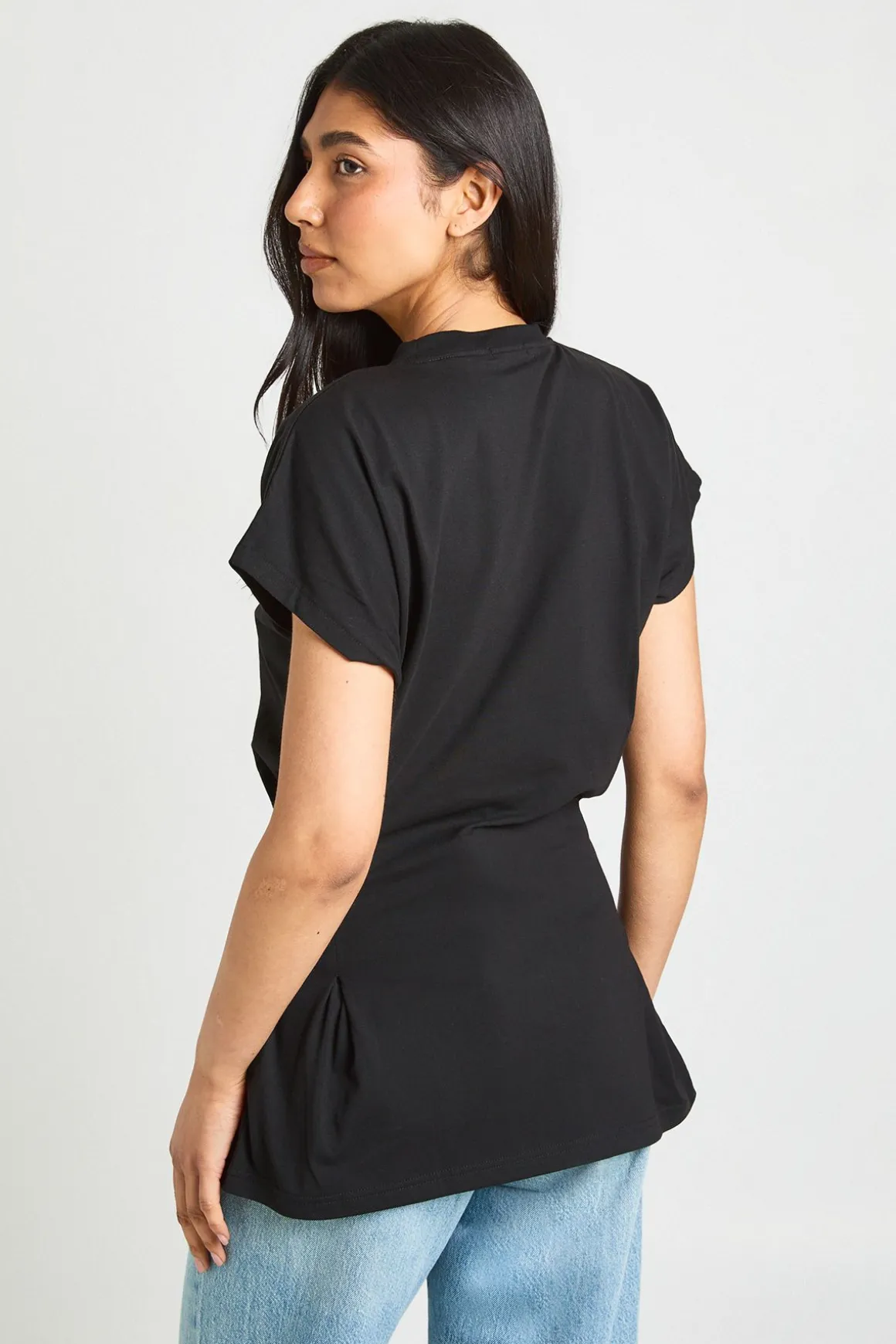 T-shirt Péplum Taille Plissée Tall