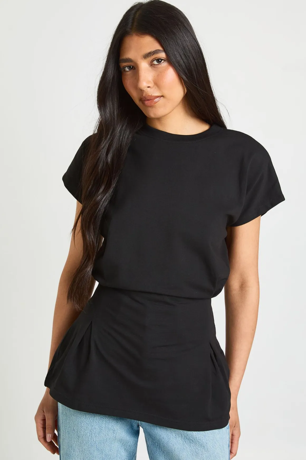 T-shirt Péplum Taille Plissée Tall