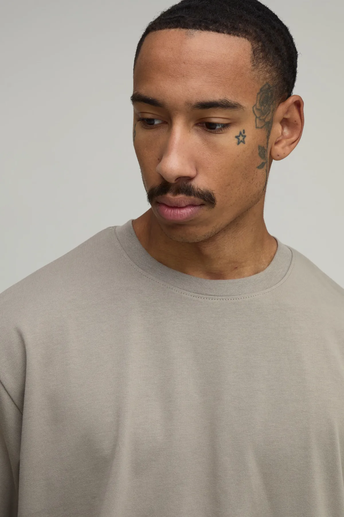 boohooMAN T-shirt Premium Oversized 280g/m²<Homme Ensembles|T-Shirts