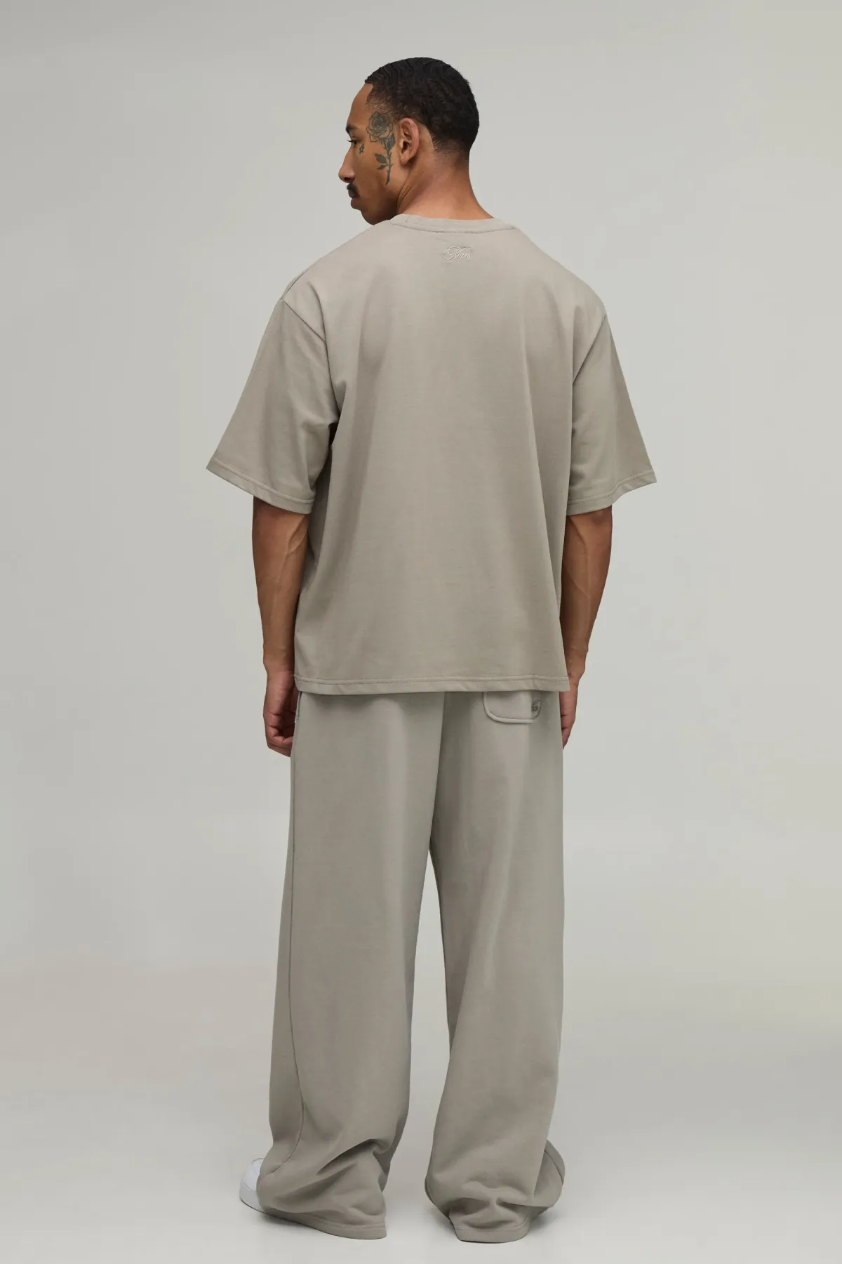 boohooMAN T-shirt Premium Oversized 280g/m²<Homme Ensembles|T-Shirts