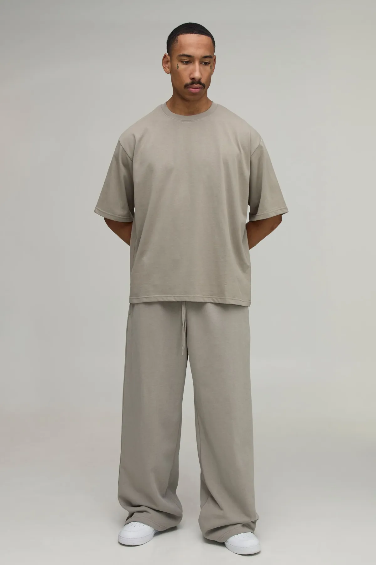 boohooMAN T-shirt Premium Oversized 280g/m²<Homme Ensembles|T-Shirts