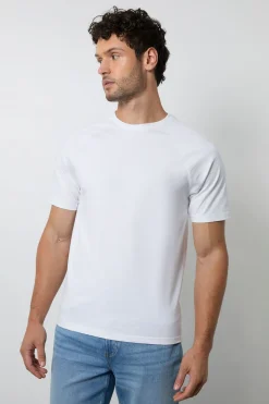 T-shirt Raglan Blanc Épais