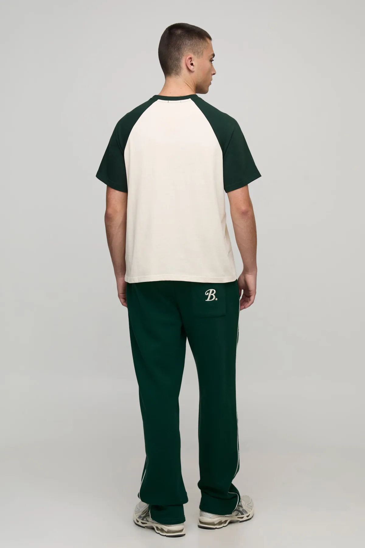 boohooMAN T-shirt raglan à coupe boxy, style universitaire varsity<Homme T-Shirts Impriméstendances|T-Shirts