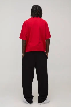 T-shirt Raglan Gaufré Ample Et Boxy Oversized