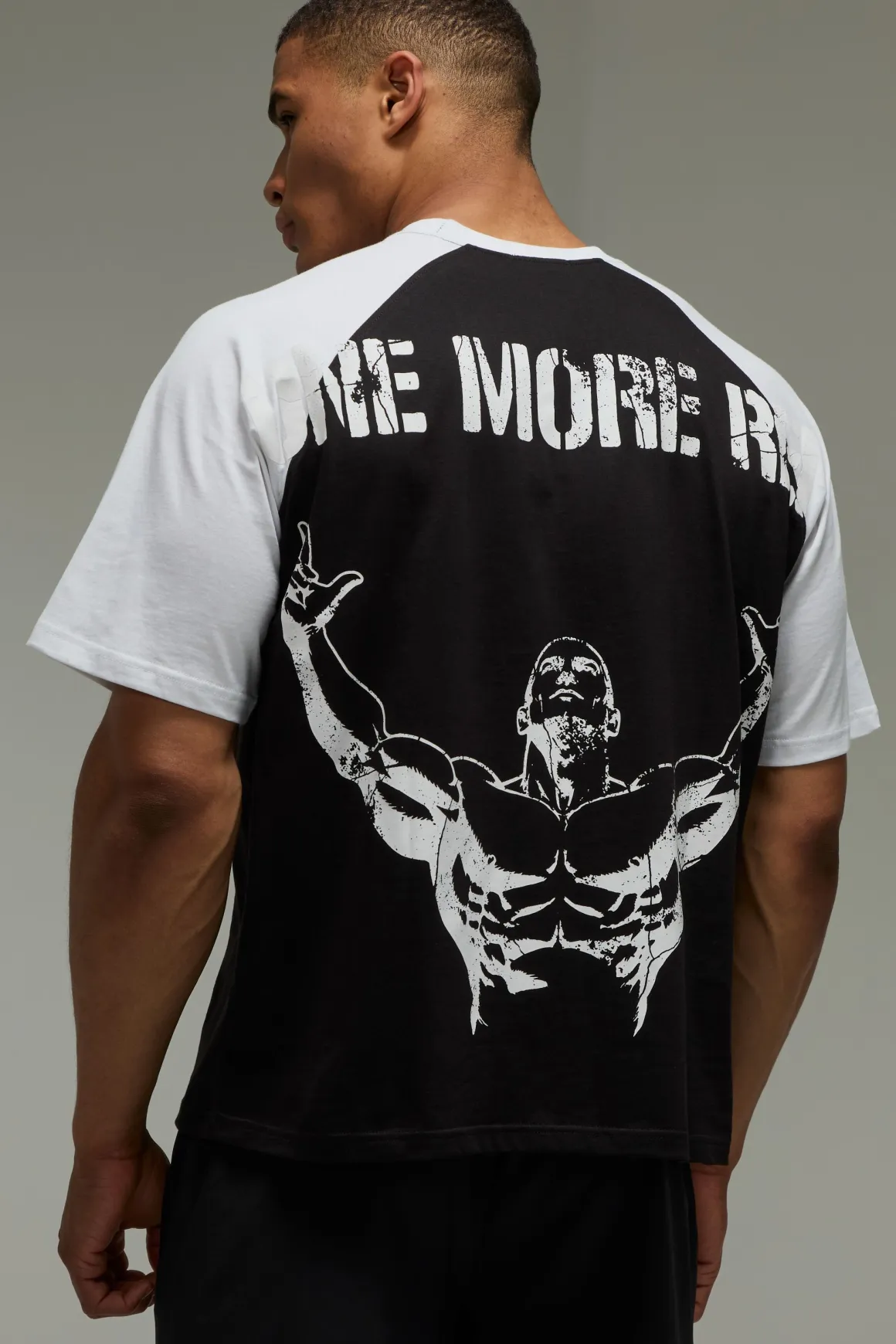 T-shirt Raglan Oversize À Manches Mi-longues One More Rep