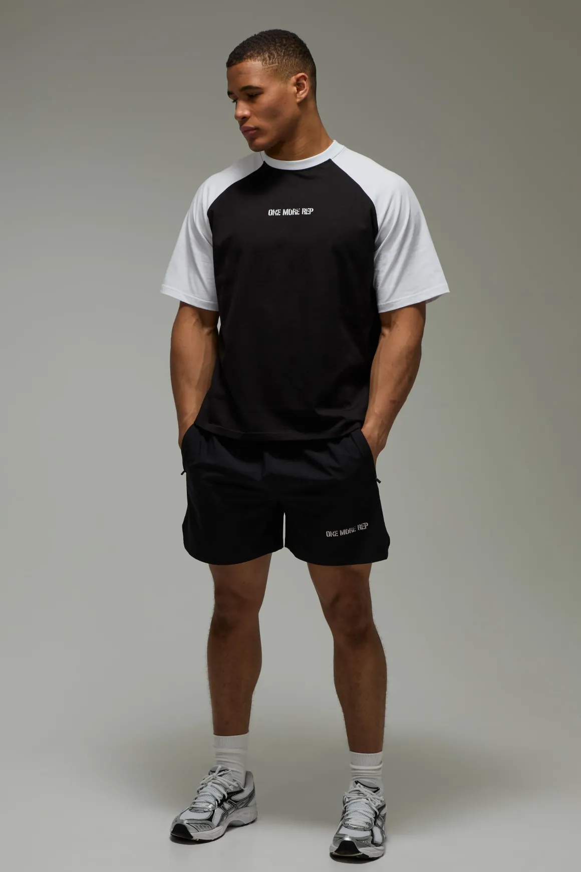 T-shirt Raglan Oversize À Manches Mi-longues One More Rep