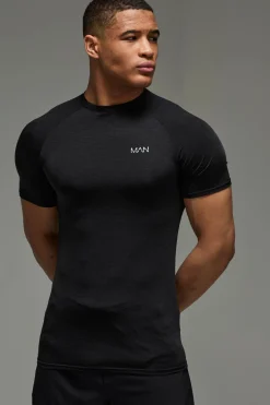 T-shirt raglan pour homme, coupe active et légère
