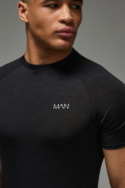 T-shirt raglan pour homme, coupe active et légère