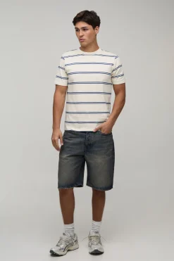 T-shirt Rayé Coupe Ajustée