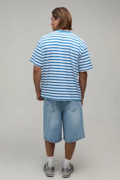 boohooMAN T-shirt Rayé À Manches Courtes Côte D'azur<Homme T-Shirts Impriméstendances|T-Shirts