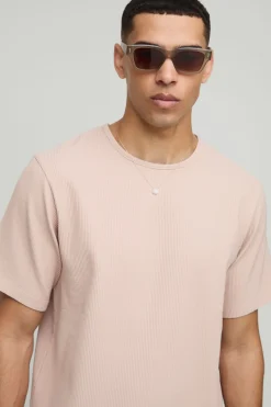 T-shirt Regular Fit Plissé