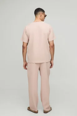 T-shirt Regular Fit Plissé