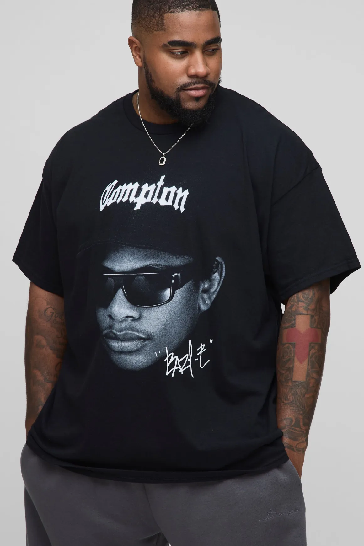 T-shirt Regular Fit Plus Easy-E License Print