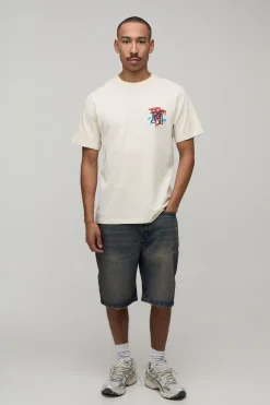 boohooMAN T-shirt Regular À Imprimé Sous Licence Mickey Et Minnie<Homme T-Shirts Impriméstendances|T-Shirts