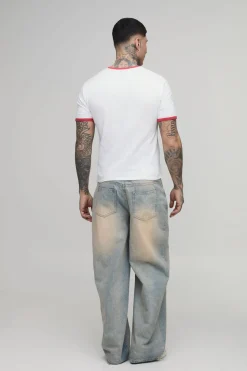 T-shirt Ringer Boxy Raccourci Édition Collector Worldwide Pour Grand
