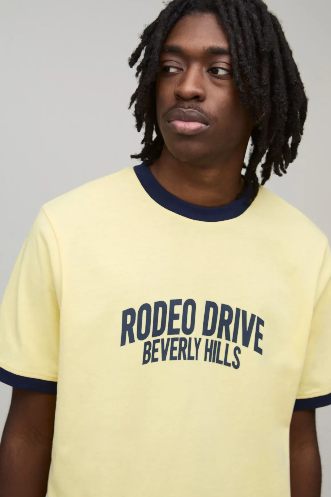 T-shirt Ringer À Coupe Regular Avec Slogan Imprimé