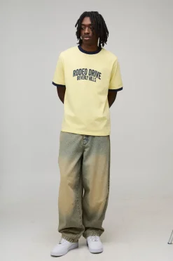 T-shirt Ringer À Coupe Regular Avec Slogan Imprimé