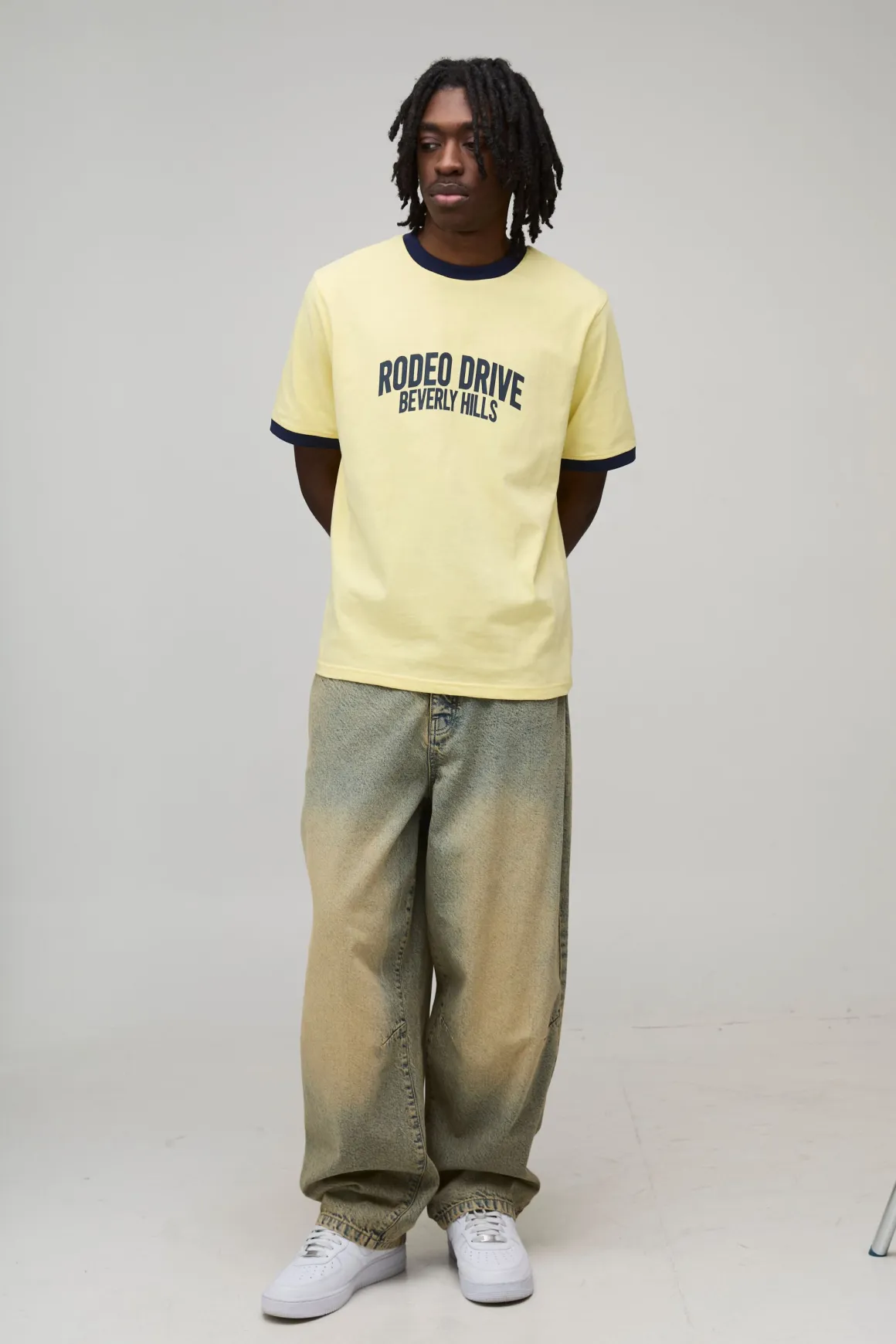T-shirt Ringer À Coupe Regular Avec Slogan Imprimé