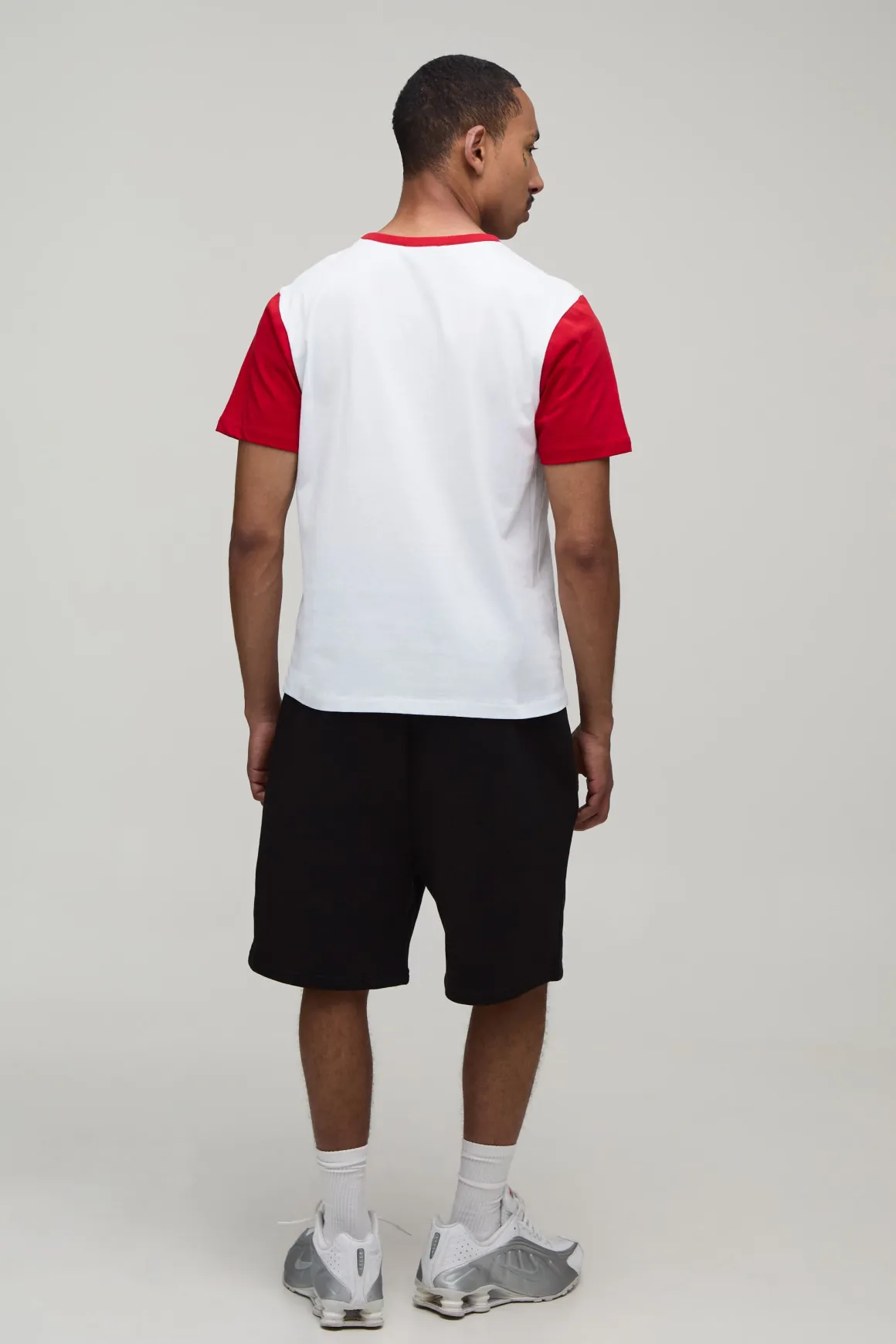 T-shirt Ringer Coupe Regular À Blocs De Couleur