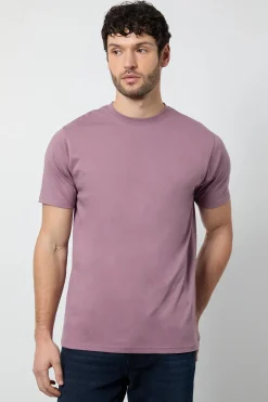 Burton T-Shirt Rose Foncé Uni Col Rond<Homme T-Shirts
