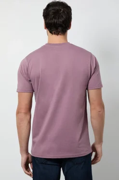 Burton T-Shirt Rose Foncé Uni Col Rond<Homme T-Shirts