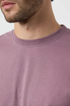 Burton T-Shirt Rose Foncé Uni Col Rond<Homme T-Shirts