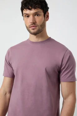Burton T-Shirt Rose Foncé Uni Col Rond<Homme T-Shirts