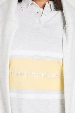 boohoo T-Shirt Rugby à Col Grande Taille<Femme Tops