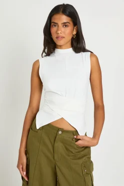 T-shirt Sans Manches À Dos Noué Croisé