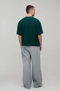 T-shirt Scuba Imprimé Varsity 13 Coupe Boxy Oversize