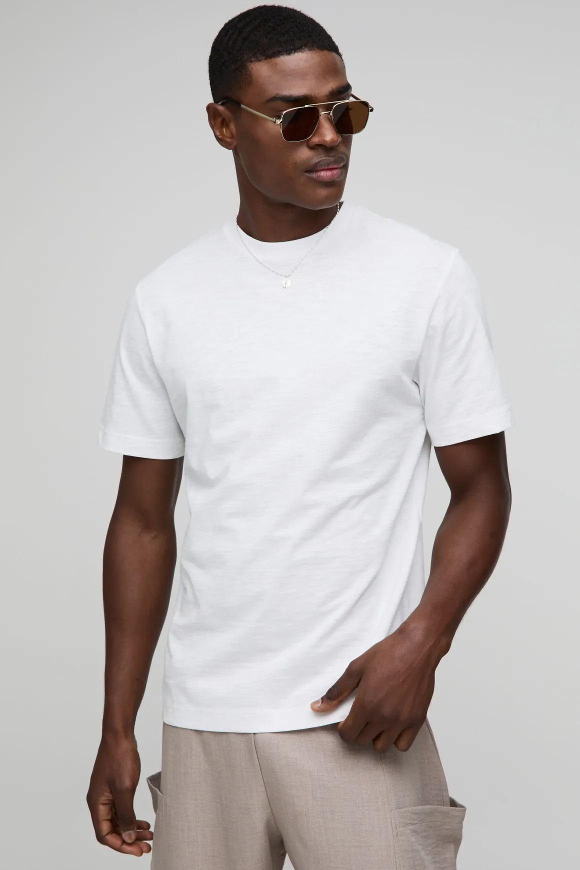 T-shirt Slub à coupe régulière