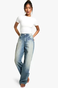 boohoo T-shirt soyeux double épaisseur<Femme Tops