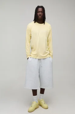 T-shirt Sport Homme À Manches Longues Brodé Et Délavé Regular Man