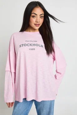 T-shirt Stockholm Imprimé À Double Manches Longues