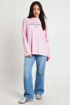 T-shirt Stockholm Imprimé À Double Manches Longues