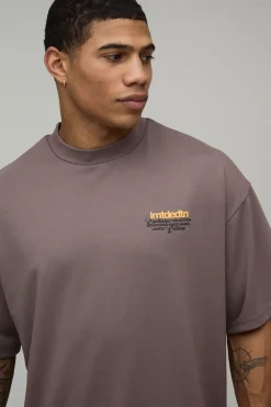 T-shirt Surdimensionné À Col Allongé Super Premium Poids Lourd Édition Limitée