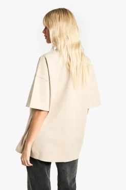 T-shirt surdimensionné en interlock premium à toucher doux