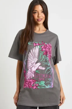 T-SHIRT SURDIMENSIONNÉ IMPRIMÉ FLEETWOOD MAC BIRD LICENSE