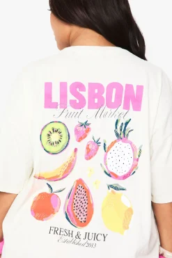 T-SHIRT SURDIMENSIONNÉ PLUS LISBON FRUIT