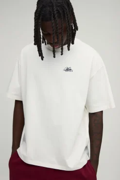 T-Shirt Surdimensionné Poids Lourd avec Slogan Rodéo
