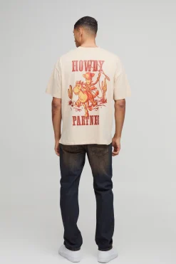 boohooMAN T-shirt surdimensionné sous licence Disney Toy Story Howdy<Homme T-Shirts Impriméstendances|T-Shirts