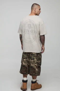 boohooMAN T-shirt surdimensionné Stone imprimé sous licence Guinness<Homme T-Shirts Impriméstendances|T-Shirts