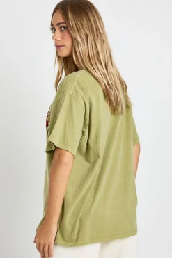 T-shirt surteint imprimé aux olives de Toscane