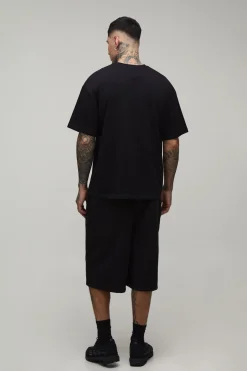 boohooMAN T-shirt Tall Afterlight À Manches Courtes Imprimé Squelette<Homme Tout Afficher|Tout Afficher