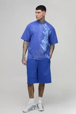 T-shirt Tall Afterlight À Manches Courtes Imprimé Phosphorescent Tonal