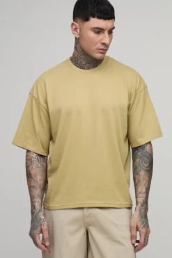 T-shirt Tall Basique Oversize Coupe Boxy Col Rond